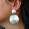 Large Disc Earrings