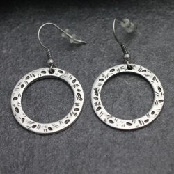 Circle Earrings, Dangle Earrings