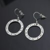 Circle Earrings, Dangle Earrings