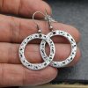 Circle Earrings, Dangle Earrings