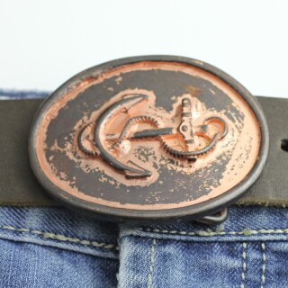 Rustic Copper Anchor Belt buckle