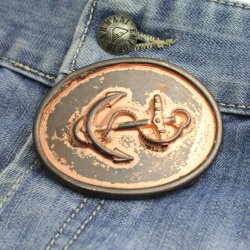 Rustic Copper Anchor Belt buckle