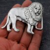 Antique Silver Lion Belt Buckle