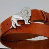 Antique Silver Lion Belt Buckle