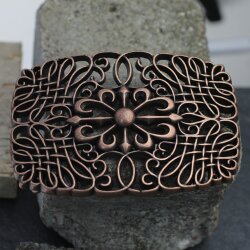 Antique Copper Belt buckle Flower Ornament