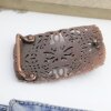 Antique Copper Belt buckle Flower Ornament