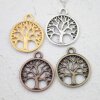 10 Antique Copper Tree of Life Pendants