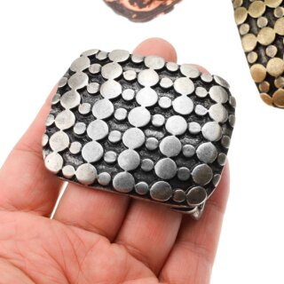 Matrimandir Grtelschnalle, Wechselschnalle Buckle Antik Silber Rustikal