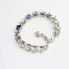 ss39 8 mm Armband Fassung für Swarovski und Preciosa Chatons oder Rivoli Kristalle, Rhodium