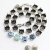 10 mm Ketten Fassung für Swarovski und Preciosa Kristalle, Kesselketten ss47 altsilber