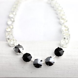10 mm Ketten Fassung fr Swarovski und Preciosa Kristalle, Kesselketten ss47 Silber