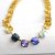 10 mm Gold Empty cup chain necklace setting for Swarovski and Preciosa Crystals ss47