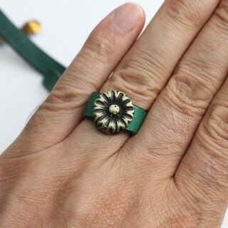 10 Blumen Schiebeperlen DIY Schmuckzubehr altmessing