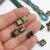 20 Antique Brass Metal Crimp Beads, Jewelry Connectors Findings