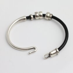 Hook Leather Bracelet, Half Hook Leather Bracelet