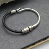 Hook Leather Bracelet, Half Hook Leather Bracelet