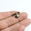 1 Antique Brass Hugging Ring, Hug Ring, Hand Stackable Ring