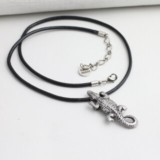 5 Rustikale Silber Schiebeperlen Krokodil, DIY Kette Anhnger, Ringe, Armband
