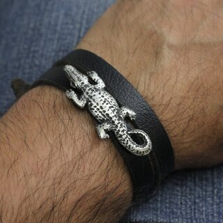 5 Rustikale Silber Schiebeperlen Krokodil, DIY Kette Anhnger, Ringe, Armband