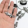 5 Rustic Silver Crocodile Slider Bead, DIY Necklaces, Rings, Bracelet