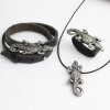 5 Rustikale Silber Schiebeperlen Krokodil, DIY Kette Anhänger, Ringe, Armband