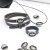5 Rustic Silver Paper origami boat Slider beads, DIY Necklaces, Rings, Bracelet