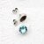 Stud Earring setting for 8 mm Chatons Swarovski Crystals Antique Silver