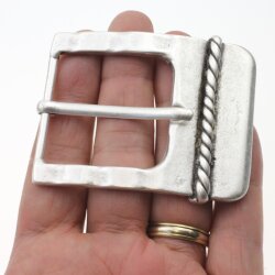 Antique Silver Belt Buckle for 38 and 40 mm belt