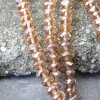 80 Pcs. 8x6mm Light Smoked Topaz Rondelle Faceted Beads, Glass Beads