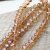 80 Pcs. 8x6mm Light Smoked Topaz Rondelle Faceted Beads, Glass Beads