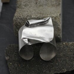 Brutalist Asymmetrical Cuff Bracelet