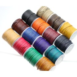 1 m Flat Leather Cord 5x2 mm, leather supplies for jewelry making, crafts, PREMIUM quality