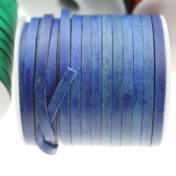 1 m Flat Leather Cord 5x2 mm, leather supplies for jewelry making, crafts, PREMIUM quality