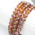 80 pcs. 8x6 mm Smoked Topaz Rondelle Faceted Beads, Glass Beadsd