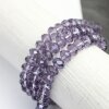 80 Pcs. 8x6 mm Tanzanite Rondelle Faceted Beads, Glass Beads