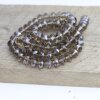 80 Pcs. 8x6 mm Smoky Quartz Rondelle Faceted Beads, Glass Beads