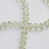 80 Pcs. 8x6 mm Jonquil Rondelle Faceted Beads, Glass Beads