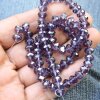 80 Pcs. 8x6 mm Purple Velvet Rondelle Faceted Beads, Glass Beads