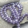 80 Pcs. 8x6 mm Purple Velvet Rondelle Faceted Beads, Glass Beads