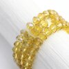 80 Pcs. 8x6 mm Light Topaz Rondelle Faceted Beads, Glass Beads