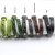 Anthracite Leather Wrapped Bracelets Double wrap