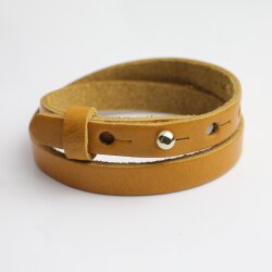 Lederarmband Camel doppelt gewickelt - für...