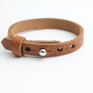 Light Brown Leather Wrapped Bracelets Double wrap