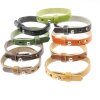 Light Brown Leather Wrapped Bracelets Double wrap