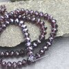 80 Stk 8x6 mm Amethyst Facettierte Kristall Glasperlen Hochwertig