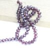 80 Stk 8x6 mm Amethyst Facettierte Kristall Glasperlen Hochwertig