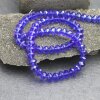 80 Stk 8x6 mm Capri Blue Rondelle Faceted Beads, Glass Beads