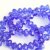 80 Stk 8x6 mm Capri Blue Rondelle Faceted Beads, Glass Beads