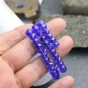 80 Stk 8x6 mm Capri Blue Rondelle Faceted Beads, Glass Beads