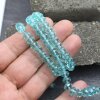 80 Stk 8x6 mm Turquoise Rondelle Faceted Beads, Glass Beads